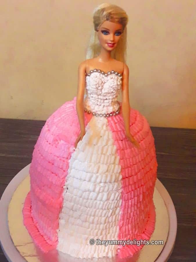 doll-cake-recipe-how-to-make-doll-cake-without-mold-barbie-doll