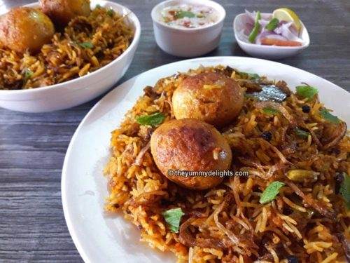 Dum biryani in online pressure cooker