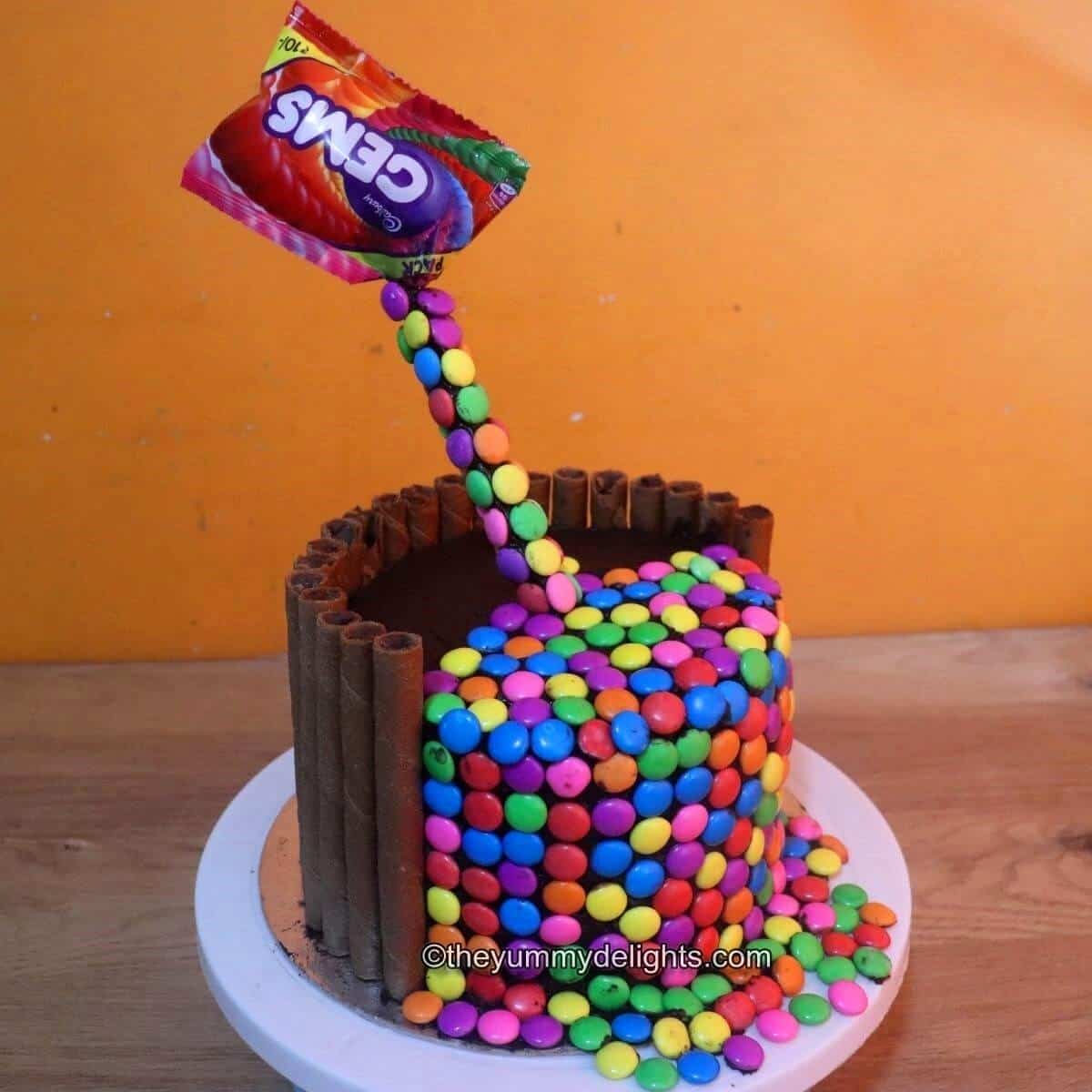Gravity Defying Cake (Step by step photos + video)