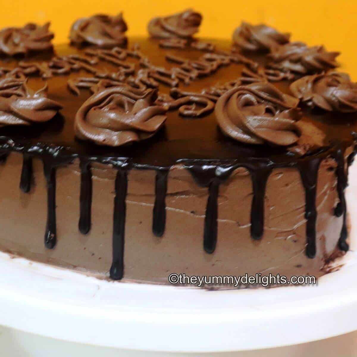 Chocolate drip cake recipe