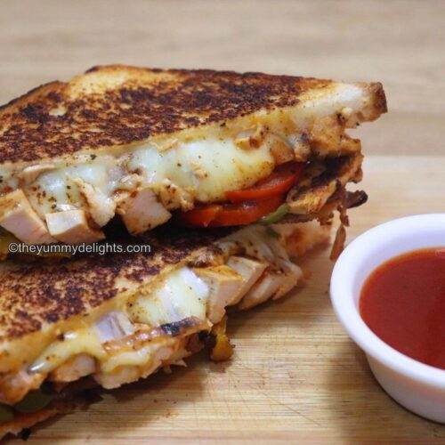 Chicken Fajita Sandwiches (step by step photos + recipe video)