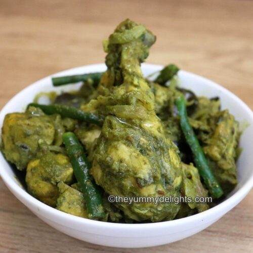 South indian store green chicken curry