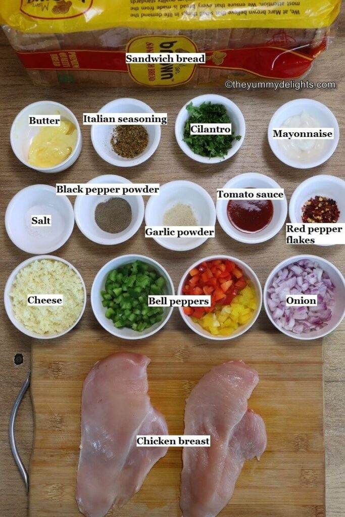 ingredients to make grilled chicken sandwich recipe