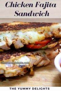 Chicken Fajita Sandwiches (step by step photos + recipe video)