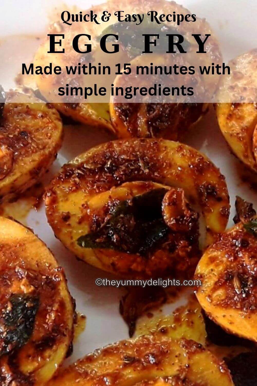 Egg Fry Recipe (Boiled Egg Fry)