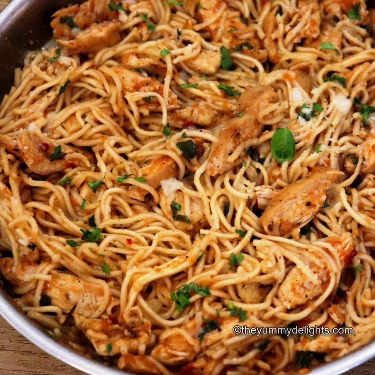 Tomato Basil Chicken Pasta