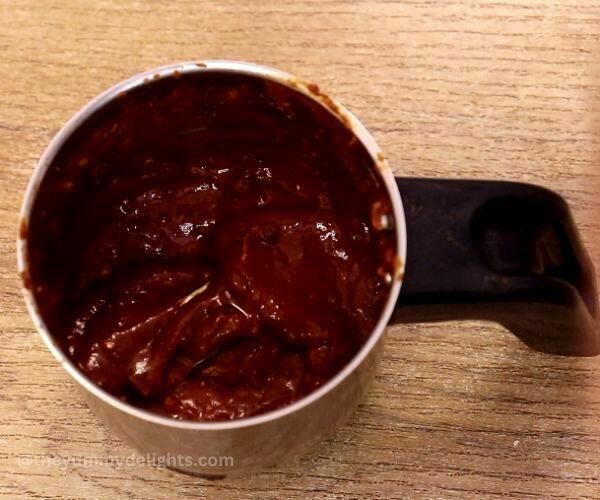 blended marinade in a blender jar.