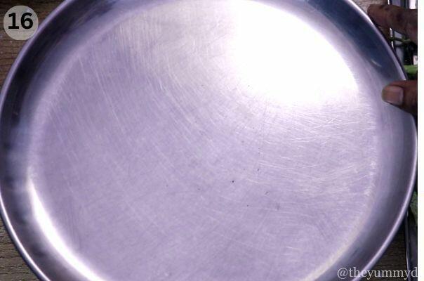 Storing the leftover curd mixture in a refrigerator.