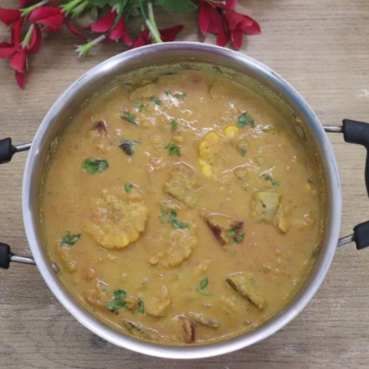 khatkhate served in a kadhai.
