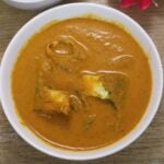 bangdyachi uddamethi served in a white bowl.