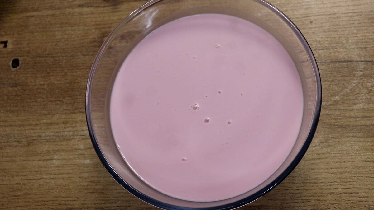 Addition of kokum extract and kokum agal to the coconut milk to make solkadi.