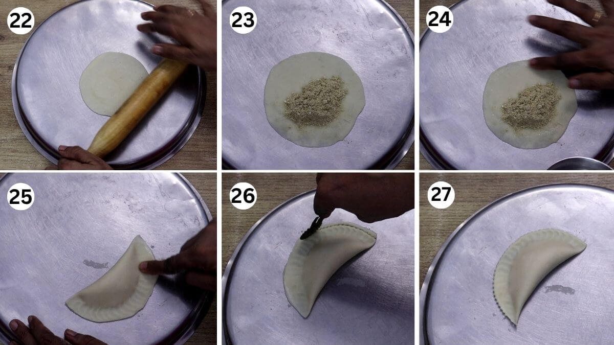 Collage of shaping Goan Pittachyo Neureo.